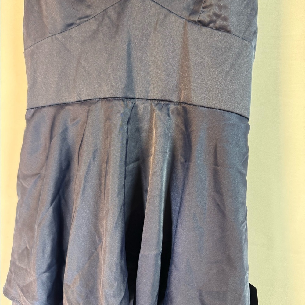 Lulus Elegant Navy Blue Tiered Dress XS - Picture 2 of 12